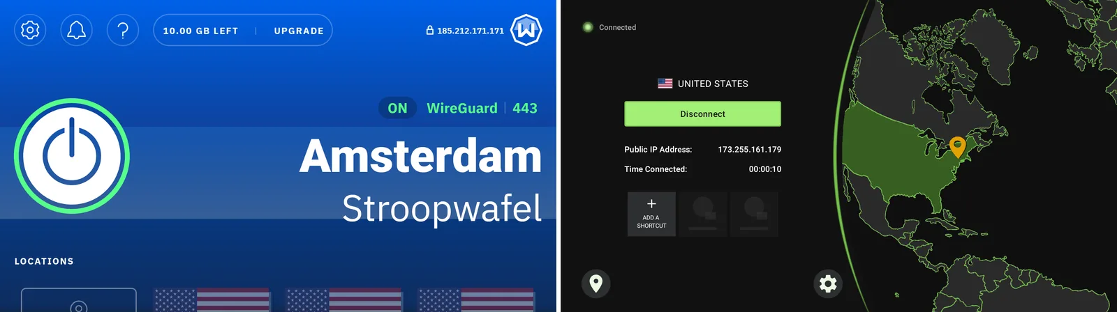 A side-by-side comparison graphic, Free VPN (data caps, logging, slow) versus Paid VPN (unlimited, no logs, fast)