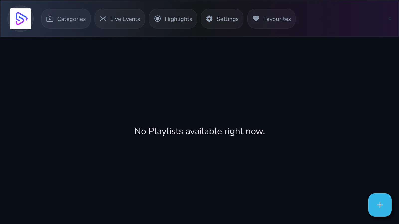 SportzX playlist or M3U screen showing the field for adding an M3U URL
